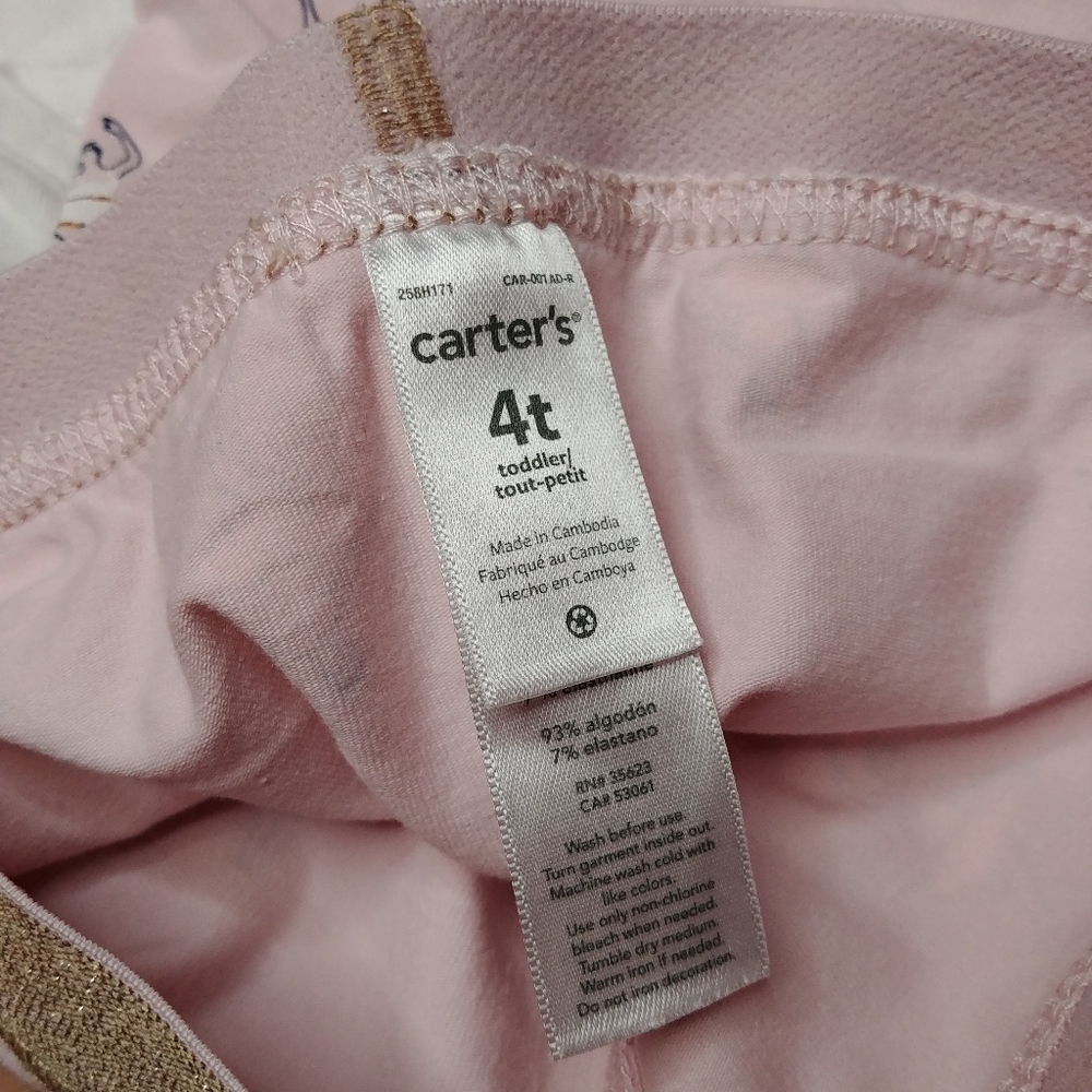 3pc Carter's Cat & Jack outfit legging 4T XS 4/5 - Picture 9 of 11